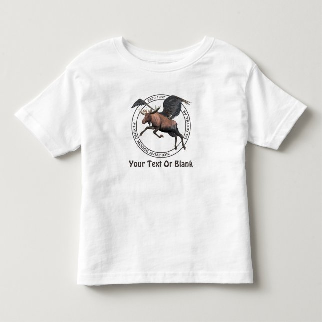 Flygande moose Aviation T-shirt (Framsida)