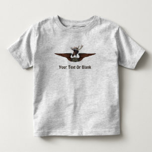Flygande Moose Bush Pilot Vingar T-shirt