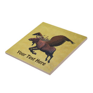 Flygande Moose Kakelplatta