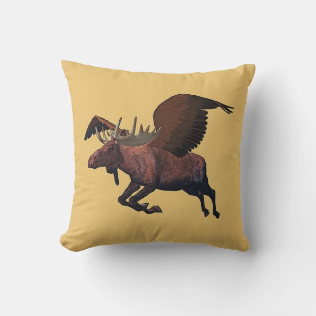 Flygande Moose Kudde (Framsida)