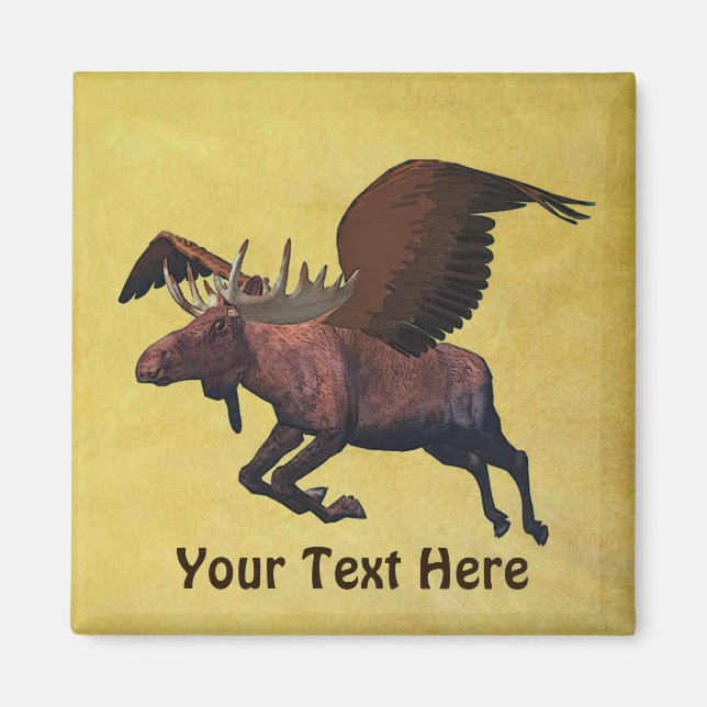 Flygande Moose Magnet (Framsidan)