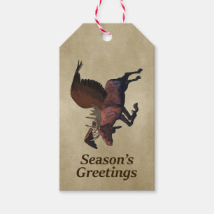 Flygande moose - Säsongens hälsningar Presentetikett