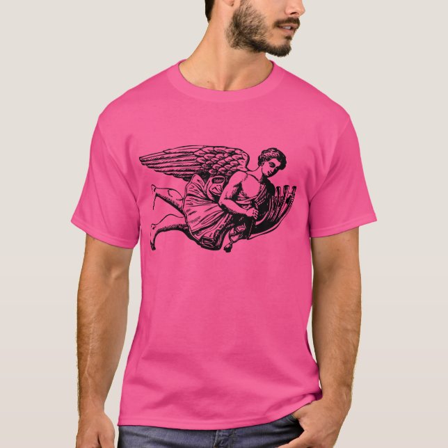 Flygande musikalisk ängel tee shirt (Framsida)