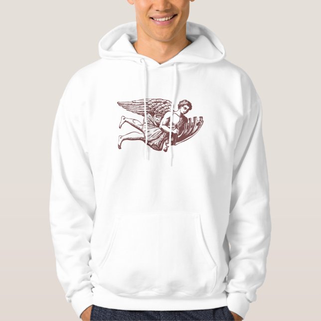 Flygande musikangel hoodie (Framsida)