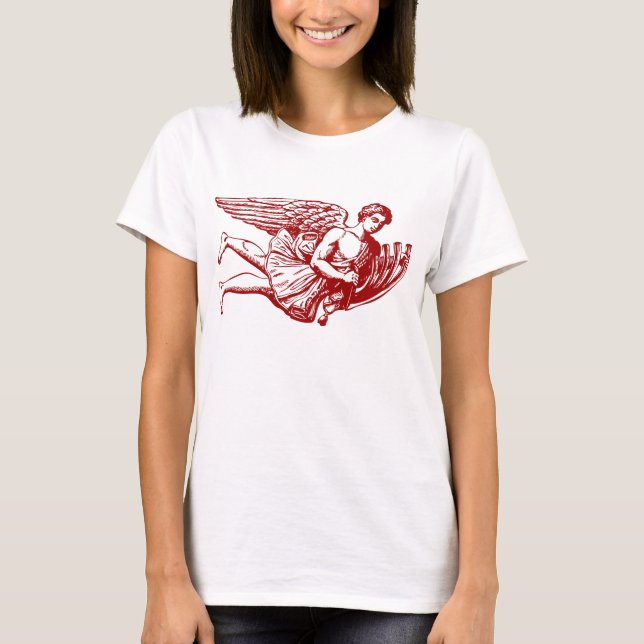 Flygande musikangel tee shirt (Framsida)