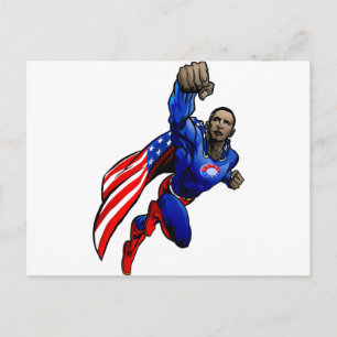 flygande Obama Vykort
