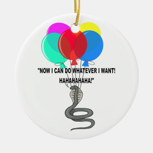 Flygande orm julgransprydnad keramik (Framsidan)