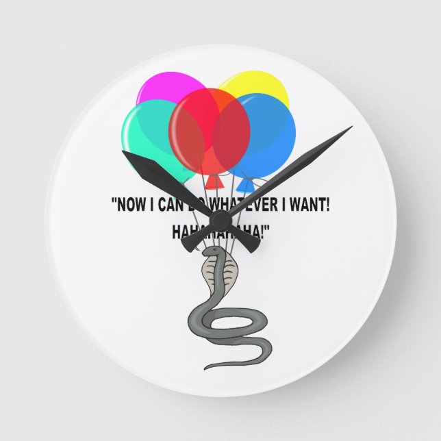 Flygande orm rund klocka (Framsida)