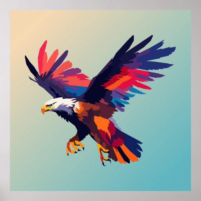 Flygande örn poster (Framsidan)