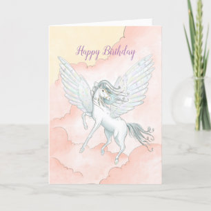 Flygande Pegasus Birthday Kort