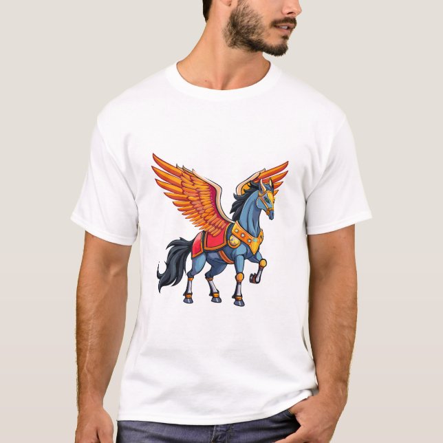 Flygande pegasus t shirt (Framsida)