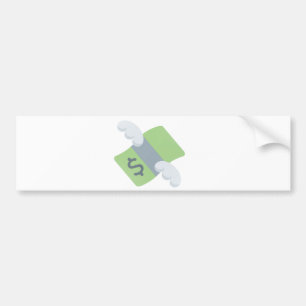 flygande pengar emoji bildekal