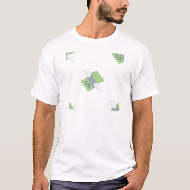 flygande pengar emoji tee (Framsida)