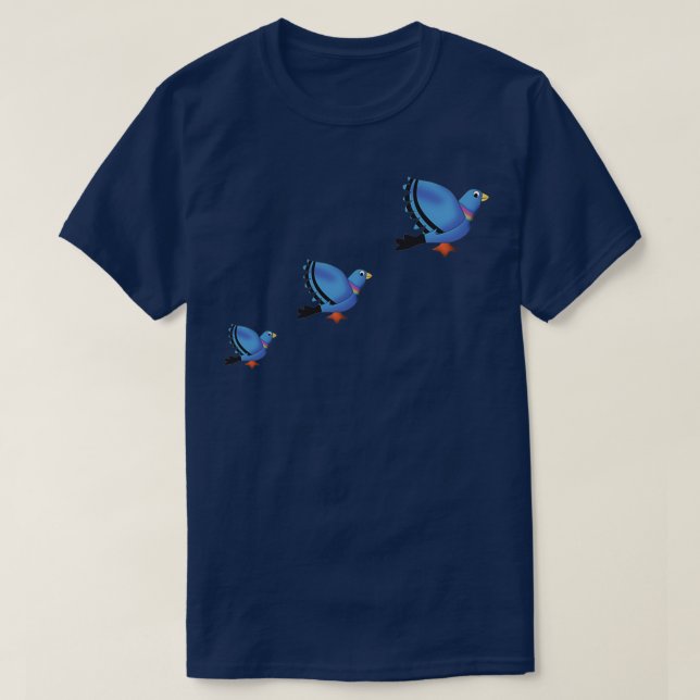 Flygande pigeons t shirt (Design framsida)
