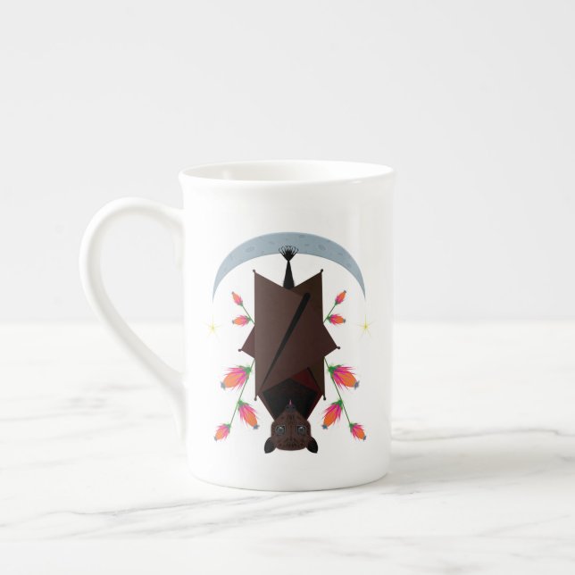 Flygande räv Bone China Mugg Benporslin Mugg (Vänster)