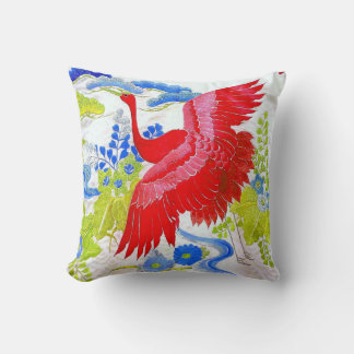 Flygande röda Svan i Garden Pillow Kudde