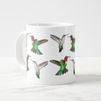 Flygande ruby Throby Thromade Hummingbird Mugg Jumbo Mugg