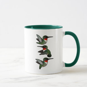 Flygande ruby-troated Hummingbird Mugg
