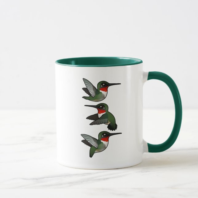 Flygande ruby-troated Hummingbird Mugg (Höger)