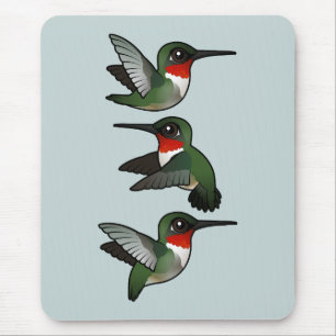 Flygande ruby-troated Hummingbird Musmatta