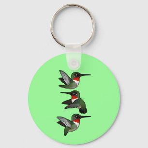 Flygande ruby-troated Hummingbird Nyckelring