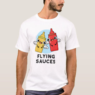 Flygande såser Funny Food Pun T Shirt