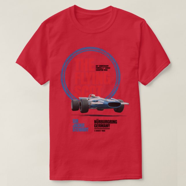 Flygande Scot Nurburgring 1969 T Shirt (Design framsida)
