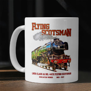 Flygande Scotsman Steam Tåg English Locomotive Kaffemugg