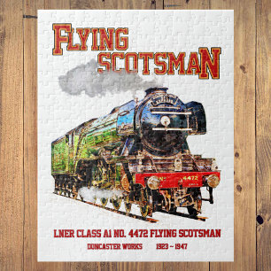 Flygande Scotsman Steam Tåg English Locomotive Pussel