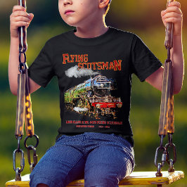 Flygande Scotsman Steam Tåg English Locomotive T Shirt