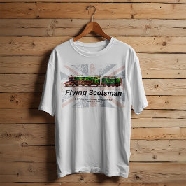 Flygande Scotsman Steam Tåg English Locomotive T Shirt