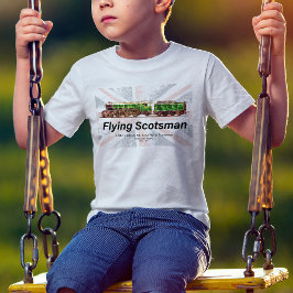 Flygande Scotsman Steam Tåg English Locomotive T Shirt