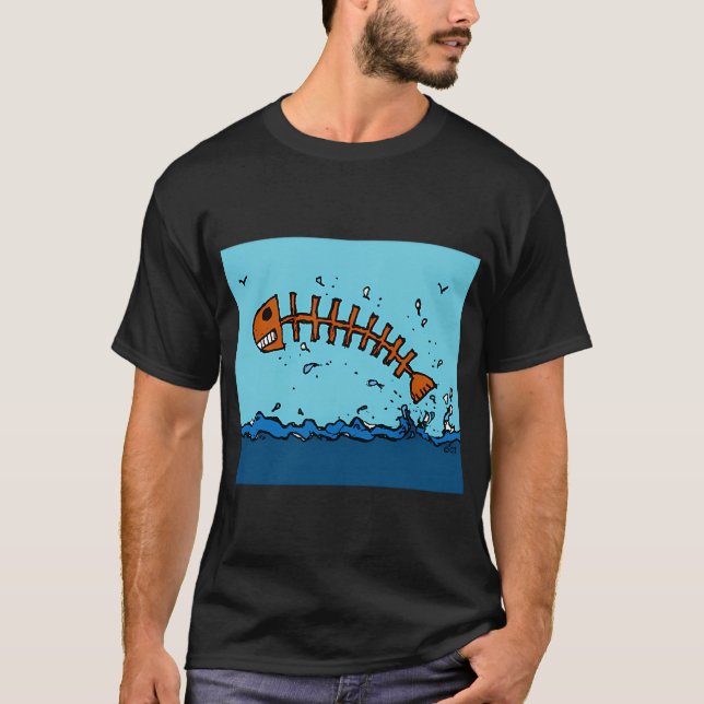 Flygande Skelefish T Shirt (Framsida)