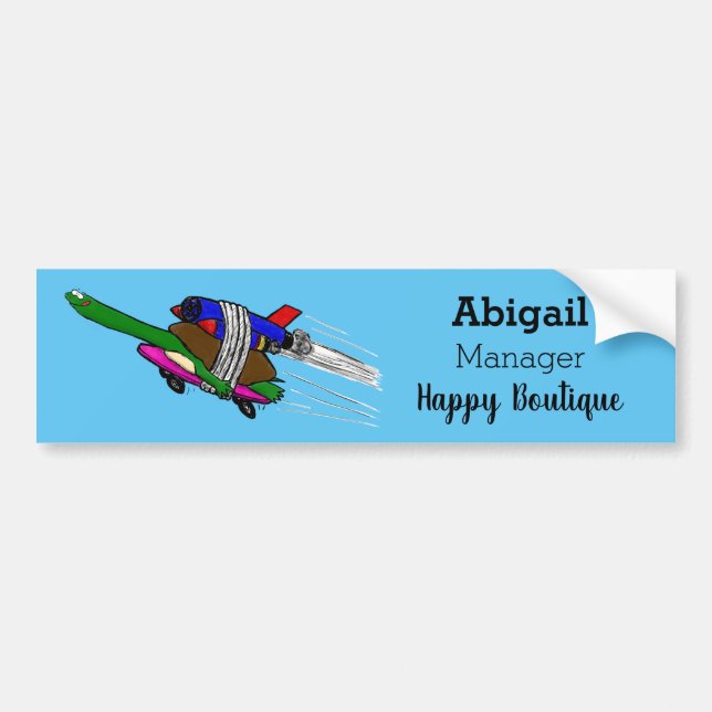 Flygande sköldpadda bildekal (Framsidan)