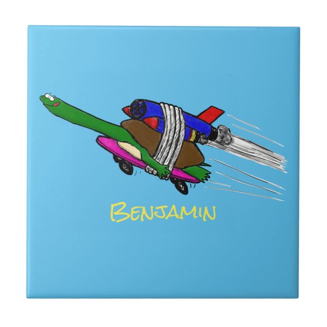 Flygande sköldpadda kakelplatta (Framsidan)