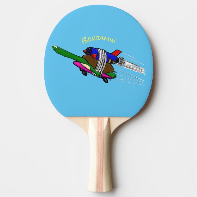 Flygande sköldpadda pingisracket (Framsidan)