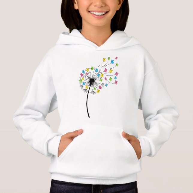 Flygande söta björnar maskrosflöde t shirt (Framsida)