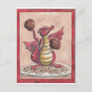 Flygande spaghetti Dragon Vykort