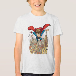 Flygande Superpojken Tecknad T-Shirt – Dynamisk Se