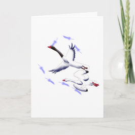 Flygande svanars minimalistiska fantasi Birt Art B Kort