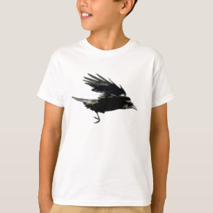 Flygande svart KRÅKA Art Mode Shirt Tröja