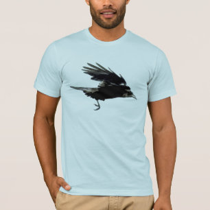 Flygande svart KRÅKA (RavenArt T-Shirt) T Shirt