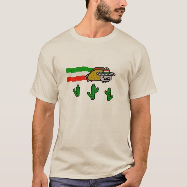 Flygande Taco Cat T-shirt (Framsida)