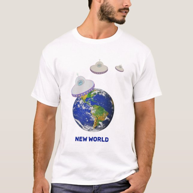 Flygande tefatser runt om i världen T-Shirt (Framsida)