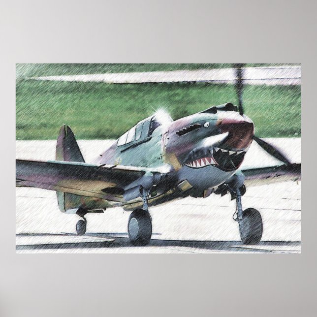 Flygande tiger - AVG Poster (Framsidan)