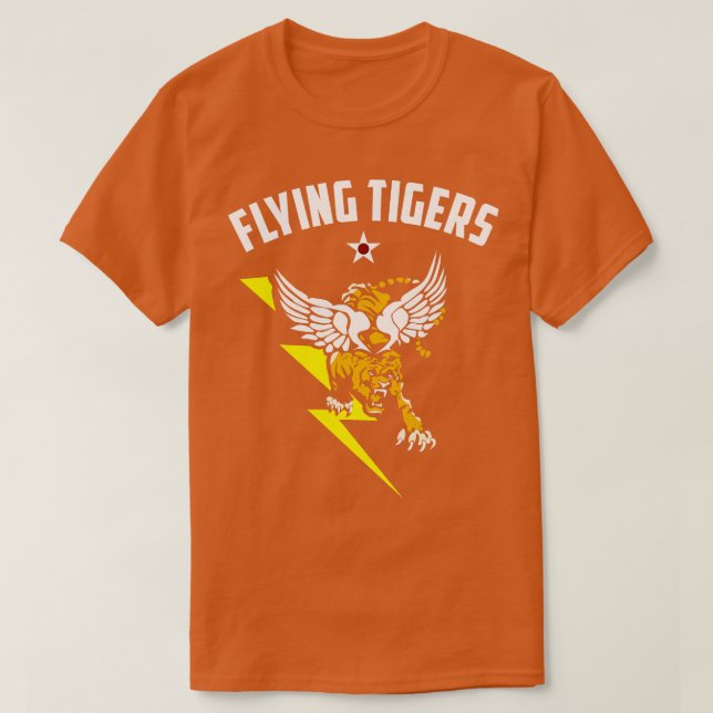 Flygande tigerkvadrat 2-utskrift t shirt (Design framsida)