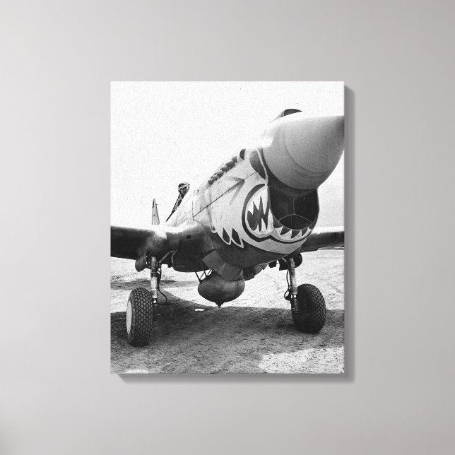 Flygande Tigrar P-40 Warhawk, 1941 Canvastryck (Framsida)
