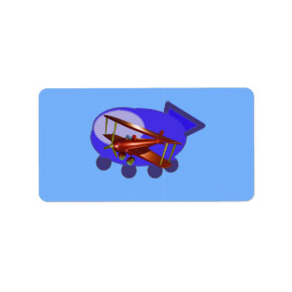 Flygande tillsammans adressetikett