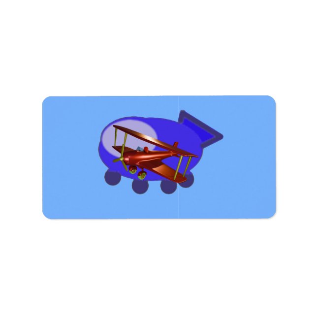 Flygande tillsammans adressetikett (Framsidan)