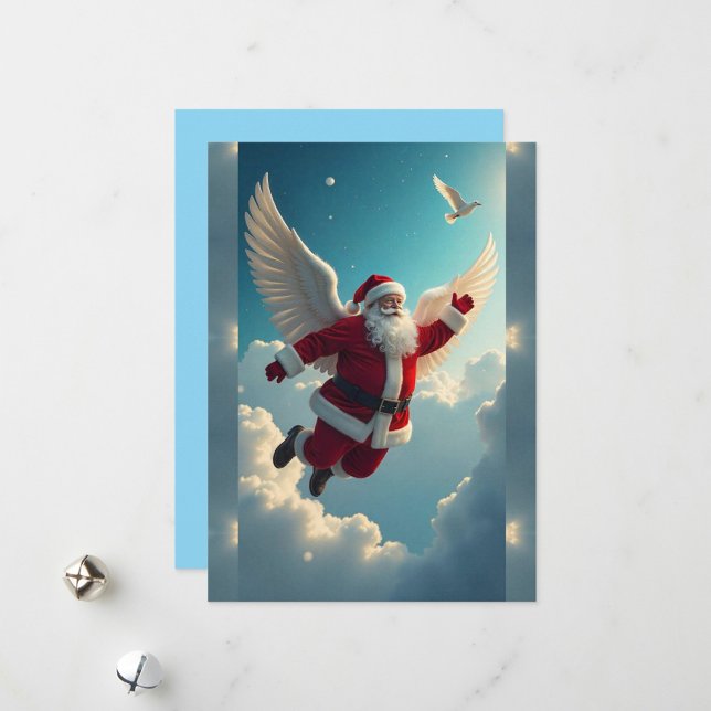 Flygande tomte julkort (Add photos and text for no additional charge!
)